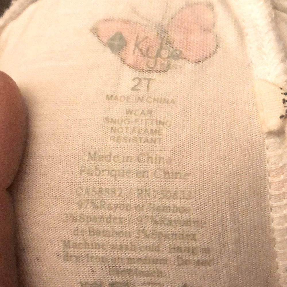 Kyte BABY Pink and White Stretchy soft butterfly Shorts - Picture 2 of 2